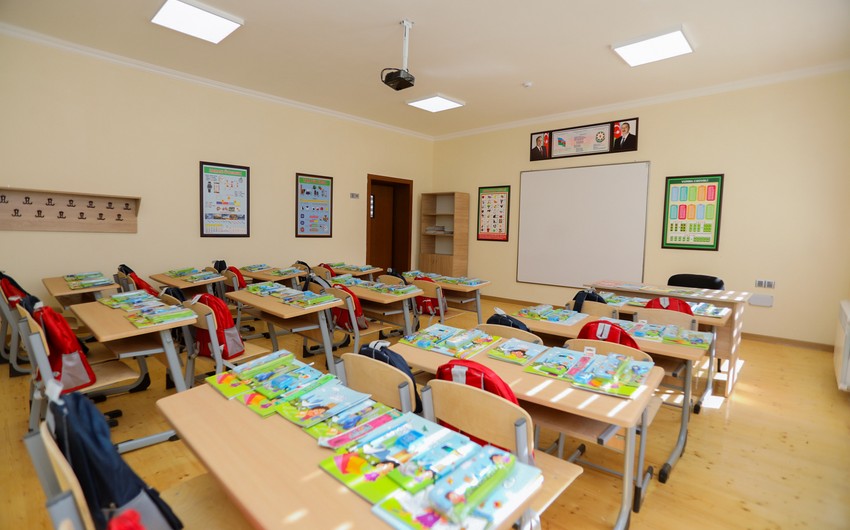 New school constructed by Heydar Aliyev Foundation in Azerbaijan's Aghstafa district