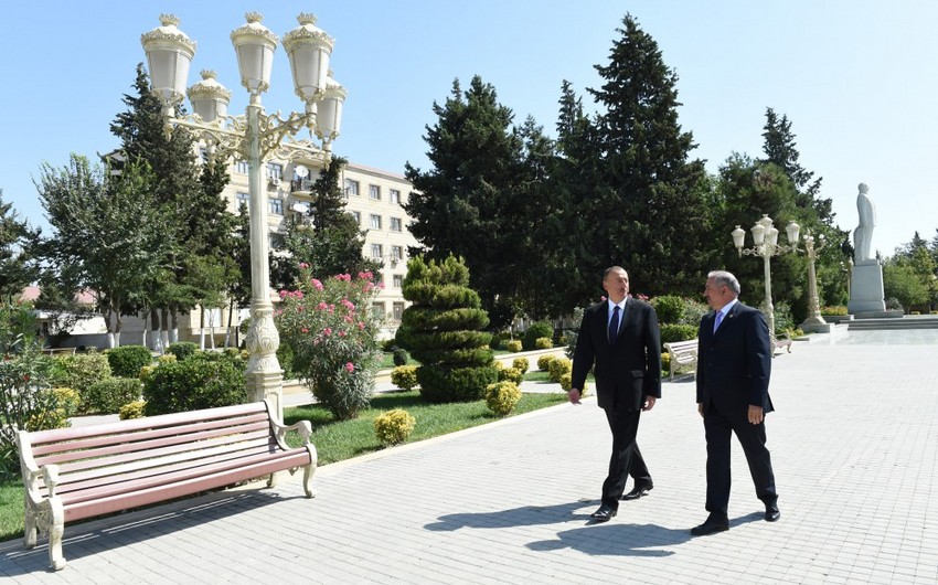 Президент Азербайджана прибыл в Джалилабадский район