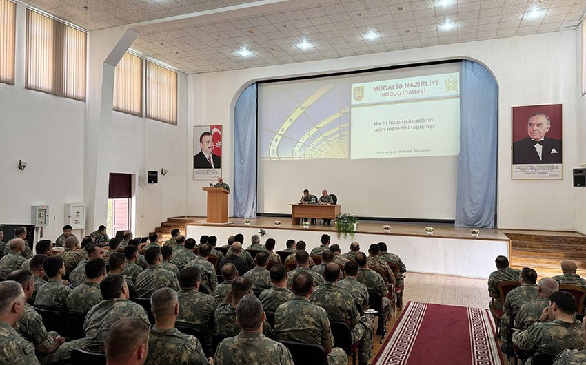 Training-methodical session held with military lawyers in Azerbaijan