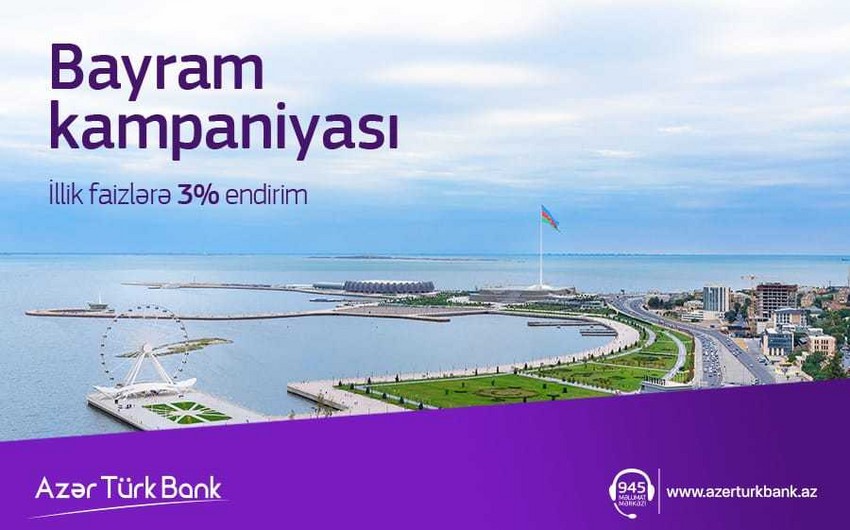 Azər Türk Bank Bayraq Günü münasibətilə yeni kampaniyaya başlayıb