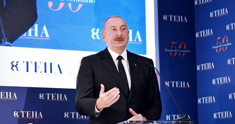 President Ilham Aliyev's statements in Cernobbio in spotlight of world media outlets