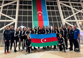 Сборная Азербайджана по волейболу отправилась в Латвию для участия в чемпионате EEVZA