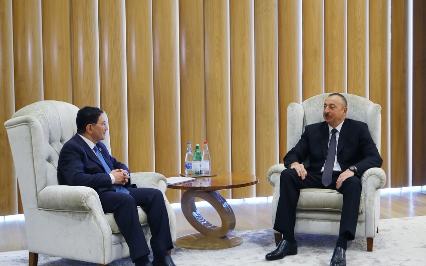 Президент Азербайджана встретился с генеральным секретарем Всемирной туристской организации