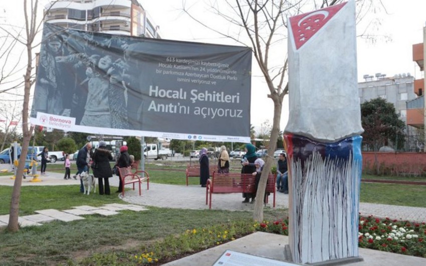 İzmirdə Türkiyə-Azərbaycan dostluq parkı açılıb