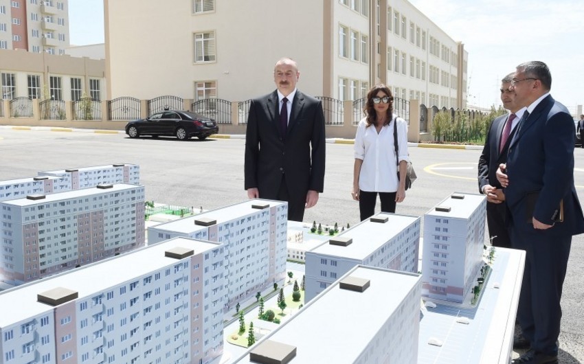 President Ilham Aliyev inaugurated Gobu Park residential complex for IDPs in Garadagh district