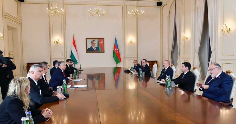 President Ilham Aliyev meets with Prime Minister of Hungary