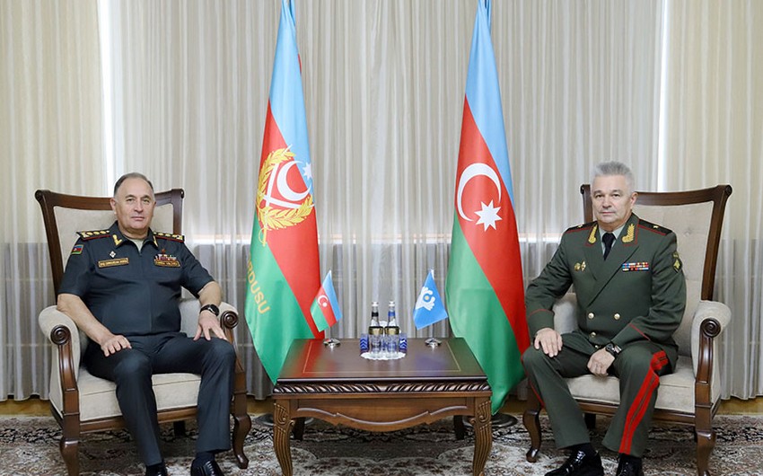 Chief of General Staff of Azerbaijani Army meets with Secretary of CIS Defense Ministers Council