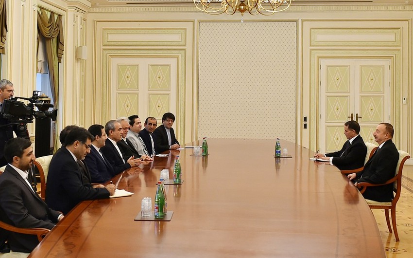 Президент Ильхам Алиев принял делегацию во главе с губернатором провинции Ардебиль