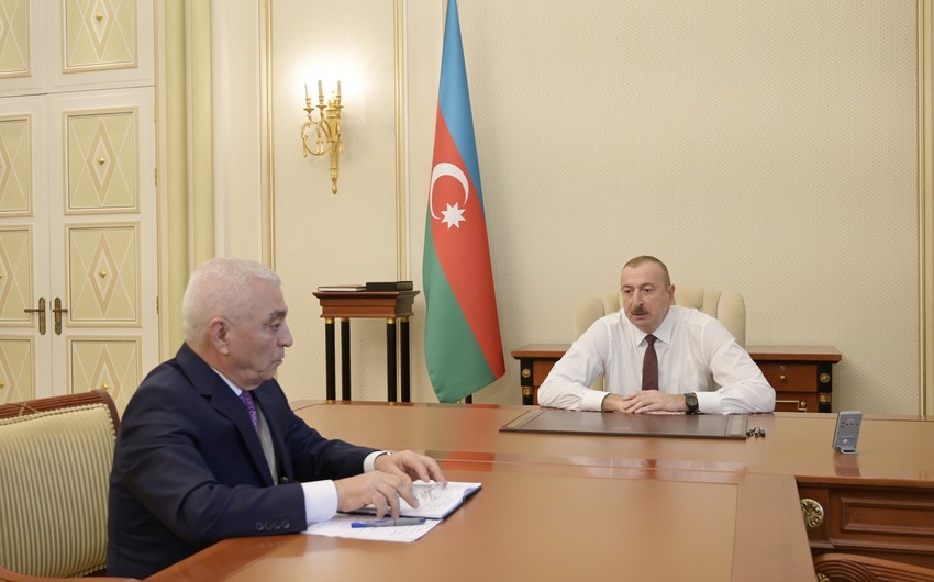 Президент Ильхам Алиев принял президента ОАО Азерэнержи - ОБНОВЛЕНО