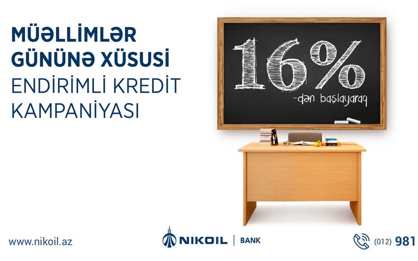 Учителя и работающие в сфере образования лица могут воспользоваться скидочной кредитной кампанией Nikoil Bank-a