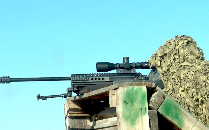 Practical shooting exercises from sniper rifles accomplished