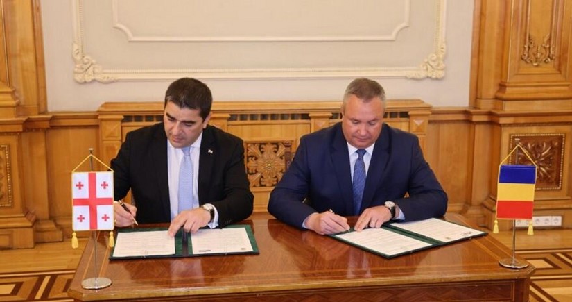 Председатели парламентов Грузии и Румынии подписали декларацию о сотрудничестве