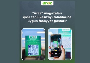 “Araz” mağazaları qida təhlükəsizliyi tələblərinə uyğun fəaliyyət göstərir