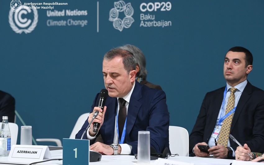 Jeyhun Bayramov speaks at high-level roundtable on climate finance