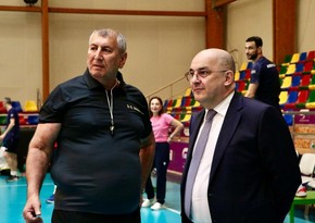 Şahin Bağırov Azərbaycan voleybol millisinin üzvləri ilə görüşüb