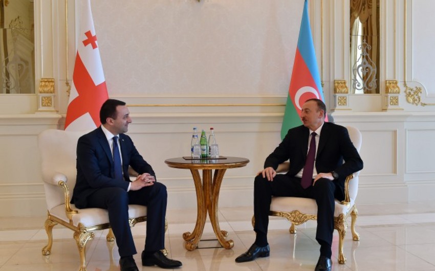 ​Prezident İlham Əliyev Gürcüstanın baş nazirini qəbul edib