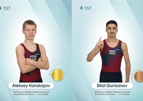 Azərbaycan gimnastları beynəlxalq turnirdə 1 qızıl, 1 bürünc medal qazanıblar