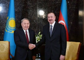 Prezident İlham Əliyev Nursultan Nazarbayevi təbrik edib