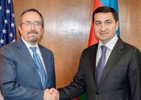 Hikmat Hajiyev visits US, meets with US Acting Under Secretary