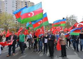 ​Turkish and Azerbaijani Diaspora held a mass rally in Berlin