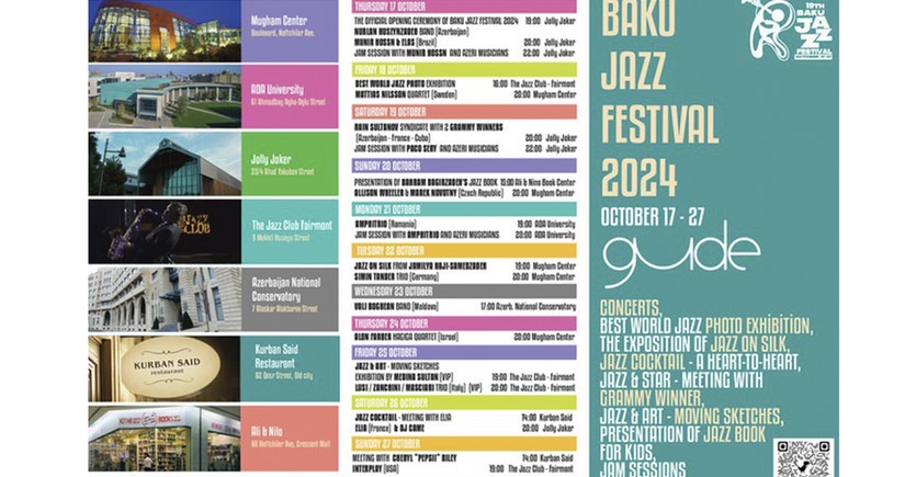 Payızın caz improvizasiyaları: Baku Jazz 2024 festivalı başlayır