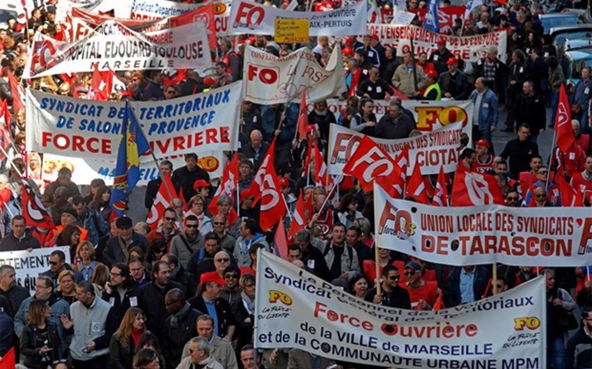 Mass protests held in France