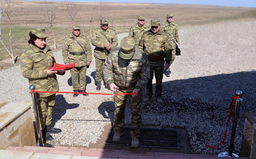 Opening of new training center, HQs building and soldier barracks held in frontline zone