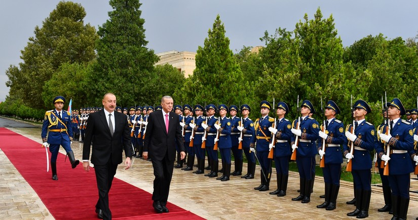 Official welcome ceremony held for Recep Tayyip Erdogan