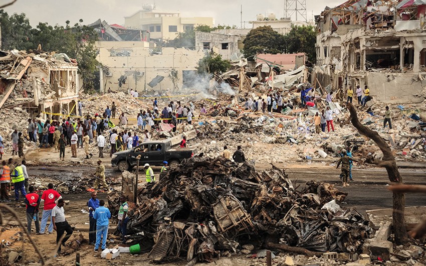 Somalidə oktyabrda törədilmiş terror aktı qurbanlarının sayı 512 nəfərə çatıb