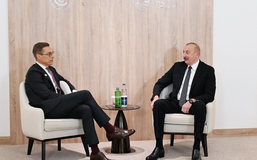 President Ilham Aliyev meets with President of Finland