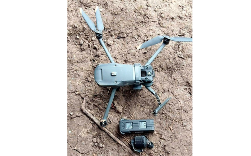 Quadcopter of Armenian armed forces' formations captured