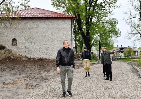 Восстановительные работы в комплексе имения Мехмандаровых в Шуше проводятся Фондом Гейдара Алиева