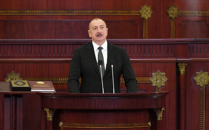 Ильхам Алиев: И впредь буду прилагать все усилия для всестороннего развития Азербайджана