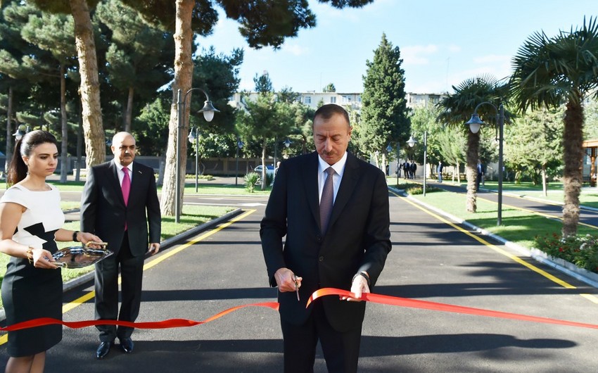 ​Президент Ильхам Алиев принял участие в открытии после реконструкции Республиканского реабилитационного центра для инвалидов