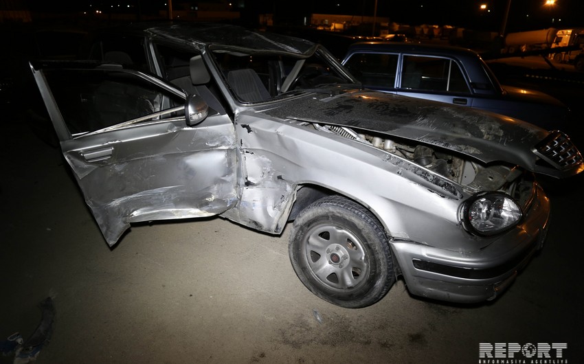 Легковой автомобиль перевернулся в Абшероне, есть пострадавший - ФОТО