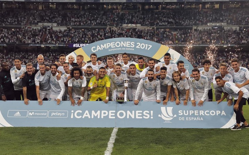 Real Madrid 10-cu dəfə İspaniya Superkubokunun qalibi olub - VİDEO