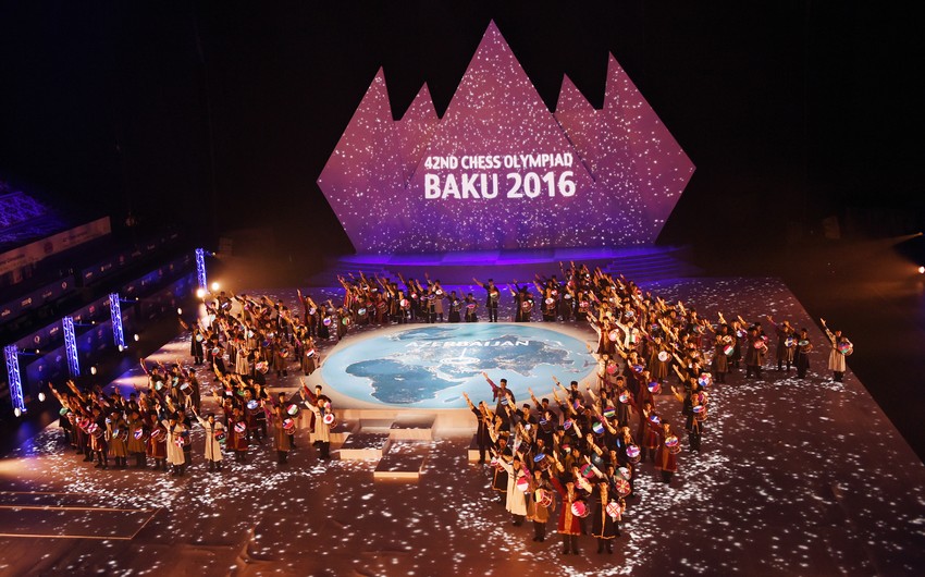 В Баку завершилась торжественная церемония открытия 42-й Всемирной шахматной олимпиады