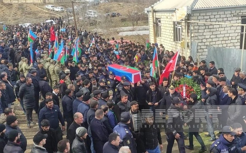 Şəhid Eşqin Hüseynov Tovuzda dəfn olunub - YENİLƏNİB