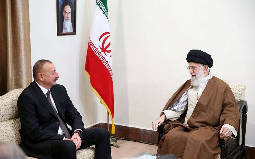 Президент Азербайджана Ильхам Алиев встретился с Верховным руководителем Ирана Сейедом Али Хаменеи