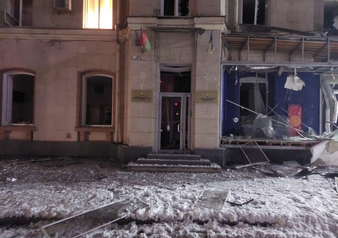 Почетное консульство Азербайджана в Харькове подверглась авиаударам, есть разрушения