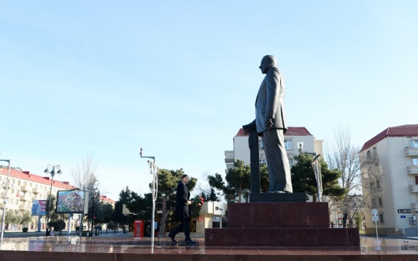 Президент Ильхам Алиев посетил Сумгайыт
