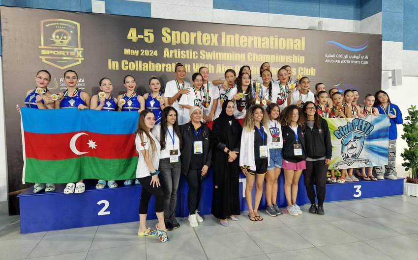 Azərbaycanın bədii üzgüçülük komandası beynəlxalq turnirdə 31 medal qazanıb