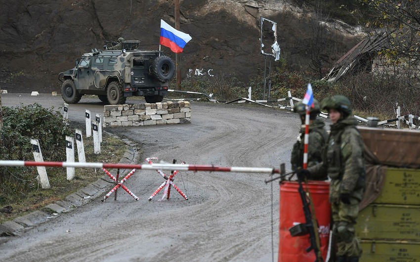 Vehicle with Russian peacekeepers explodes on mine in Karabakh 