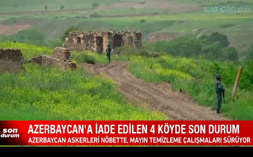 Haber Global Azərbaycana qaytarılan dörd kənddən yeni görüntülər yayımlayıb