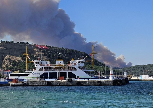 Движение судов через Дарданеллы приостановлено из-за пожара