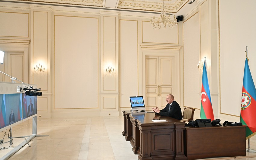 Ilham Aliyev meets President of Bulgaria in format of videoconference