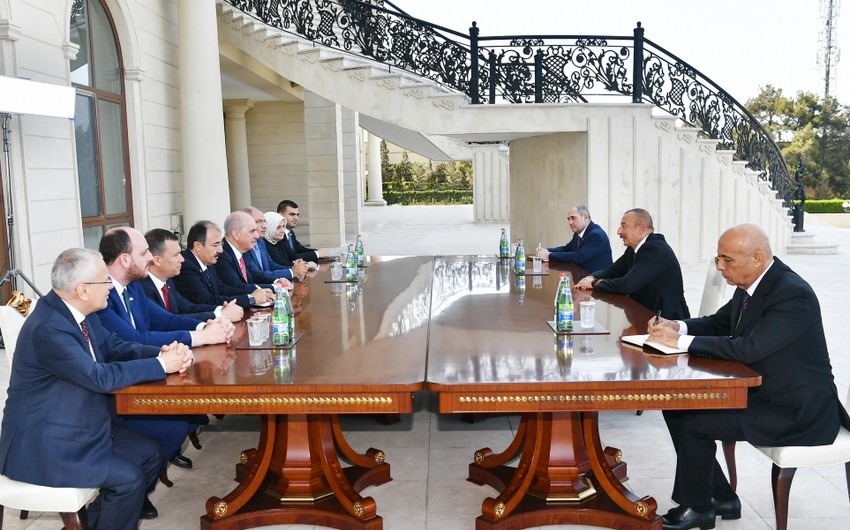 Ilham Aliyev receives delegation led by deputy chairman of Turkish Justice and Development Party