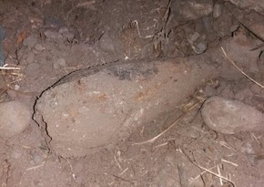 A mortar shell found in Ganja city of Azerbaijan