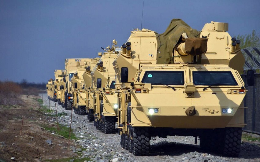 Вооружение и техника ракетных и артиллерийских войск Азербайджанской армии выведены на огневые позиции - ВИДЕО
