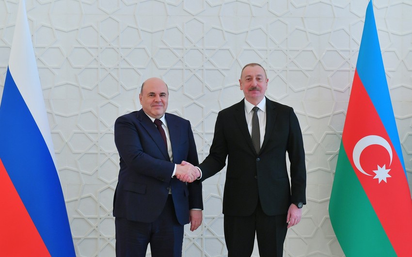 President of Azerbaijan Ilham Aliyev holds meeting with Prime Minister of Russia